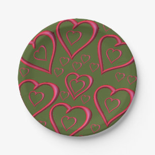 Valentinstag der Teller