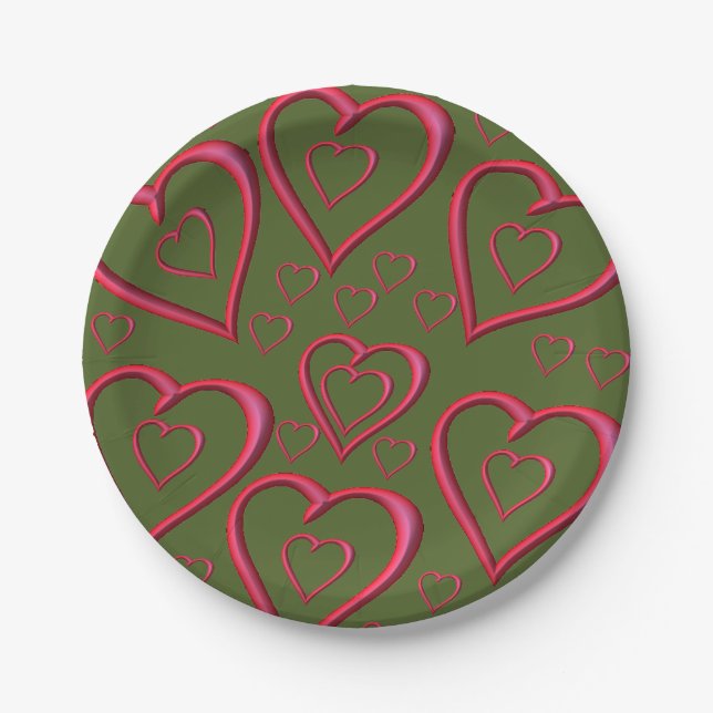 Valentinstag der Teller (Vorderseite)