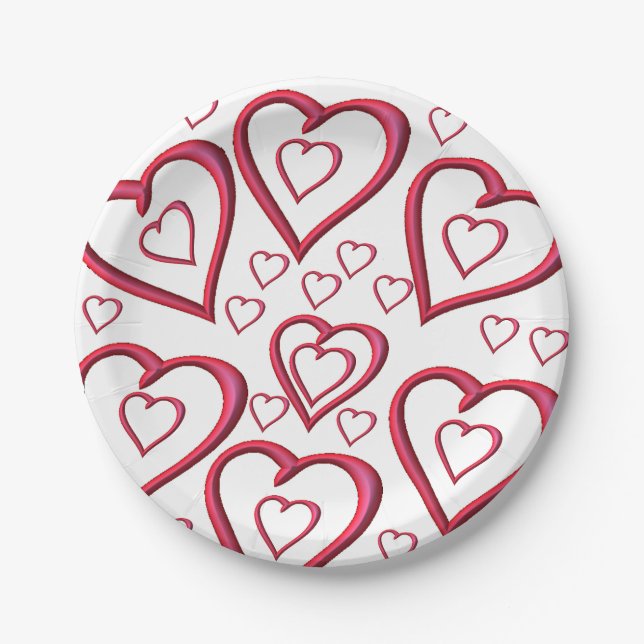 Valentinstag der Teller (Vorderseite)