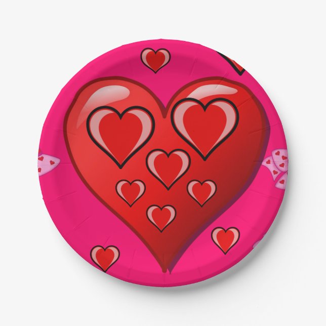 Valentinstag der Teller (Vorderseite)