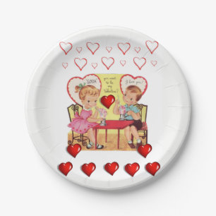 Valentinstag der Teller