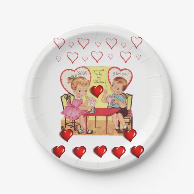 Valentinstag der Teller (Vorderseite)