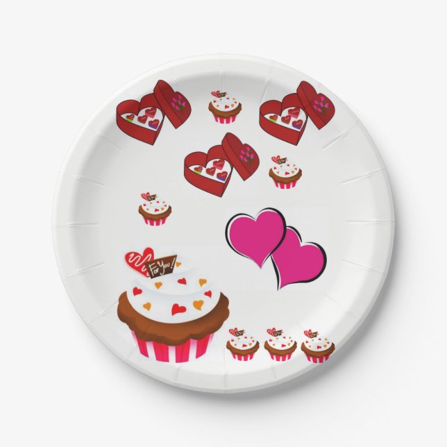 Valentinstag der Teller (Vorderseite)