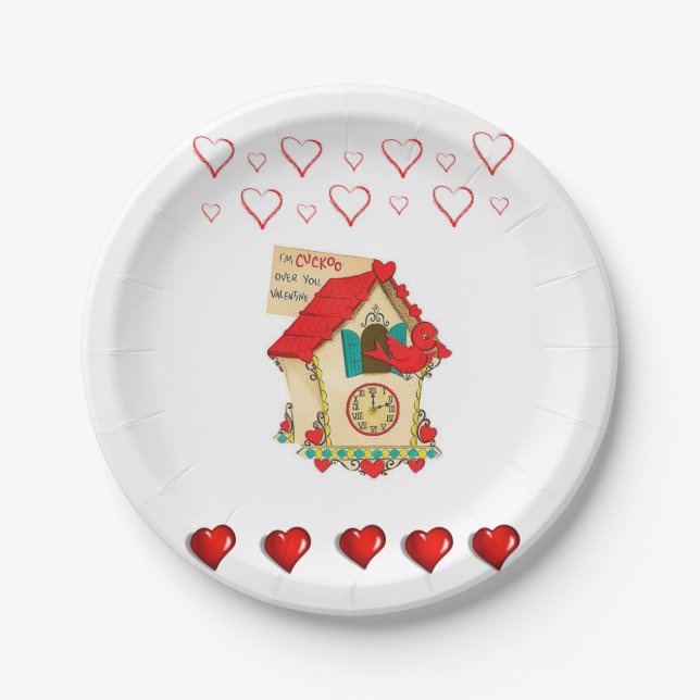 Valentinstag der Teller (Vorderseite)