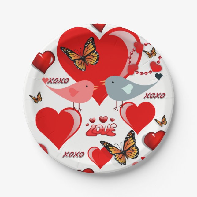 Valentinstag der Teller (Vorderseite)