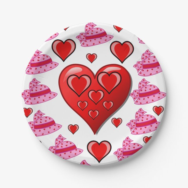 Valentinstag der Teller (Vorderseite)