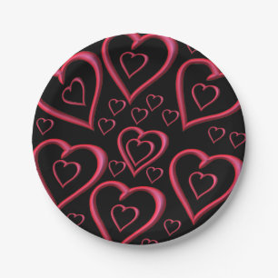 Valentinstag der Teller