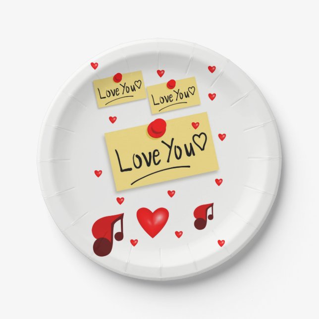 Valentinstag der Teller (Vorderseite)