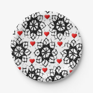 Valentinstag der Teller