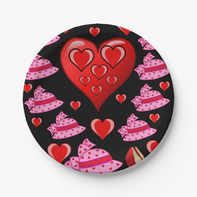 Valentinstag der Teller (Vorderseite)