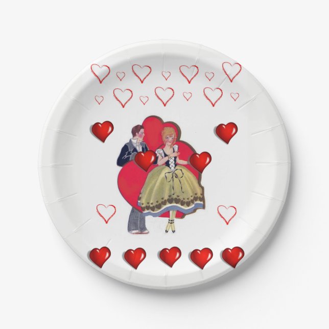 Valentinstag der Teller (Vorderseite)