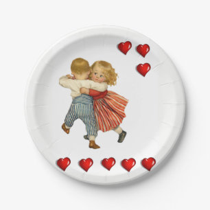 Valentinstag der Teller
