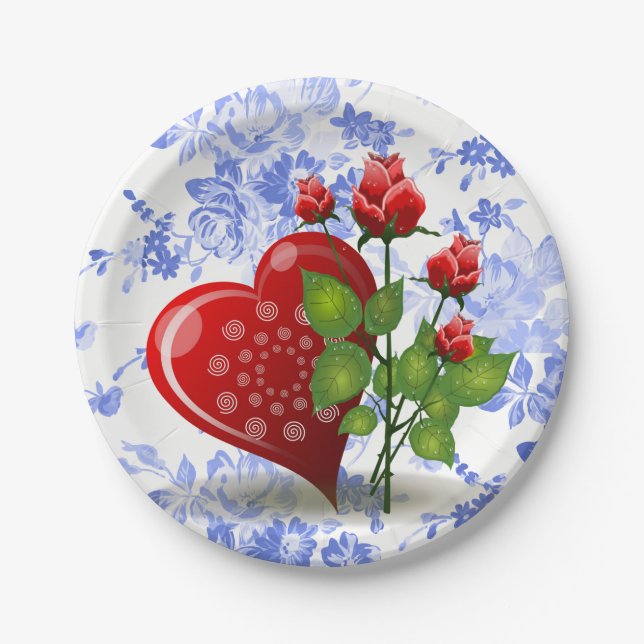 Valentinstag der Teller (Vorderseite)