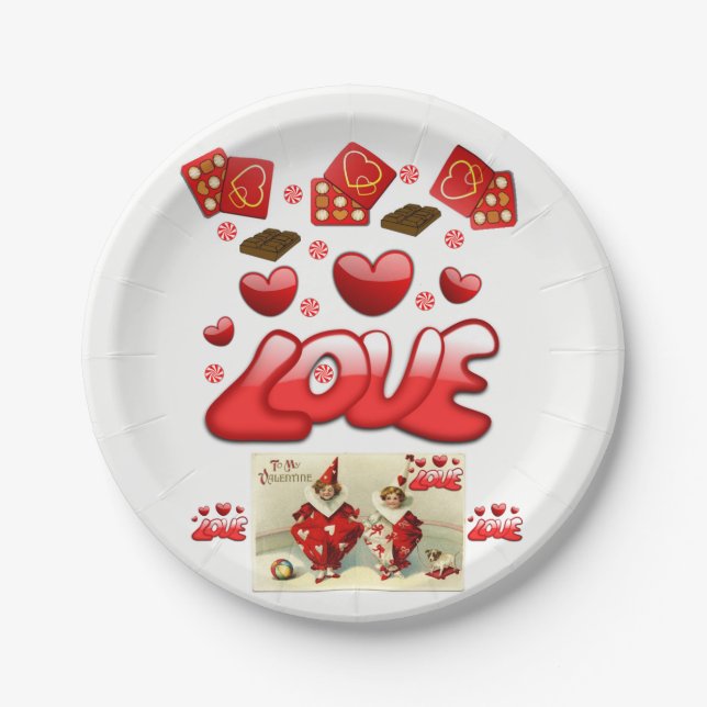 Valentinstag der Teller (Vorderseite)