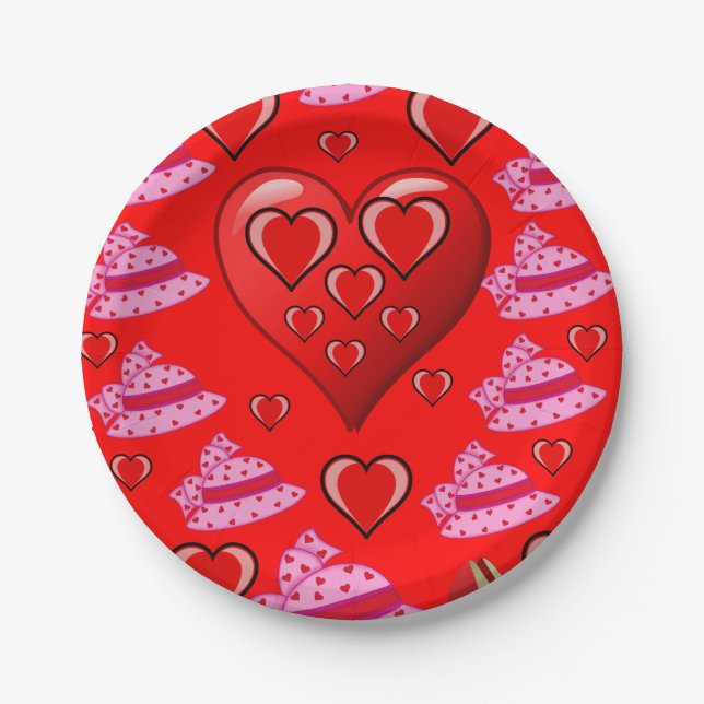 Valentinstag der Teller (Vorderseite)