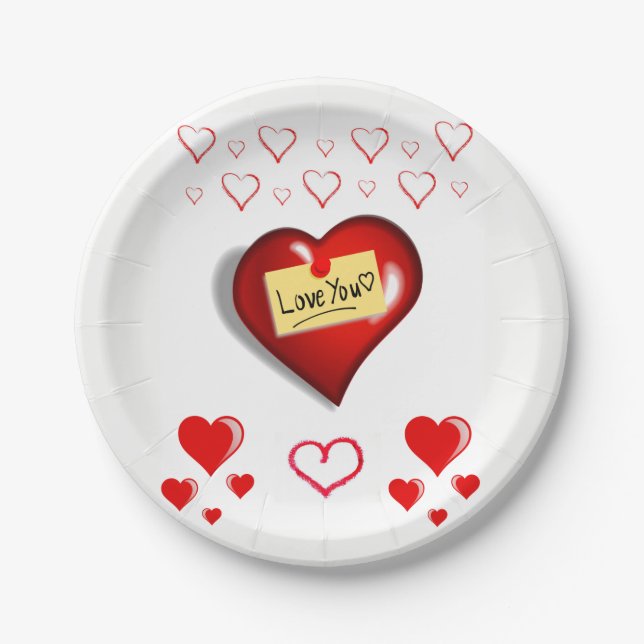 Valentinstag der Teller (Vorderseite)