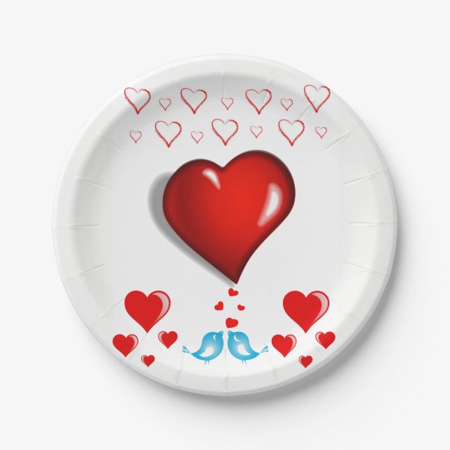 Valentinstag der Teller (Vorderseite)