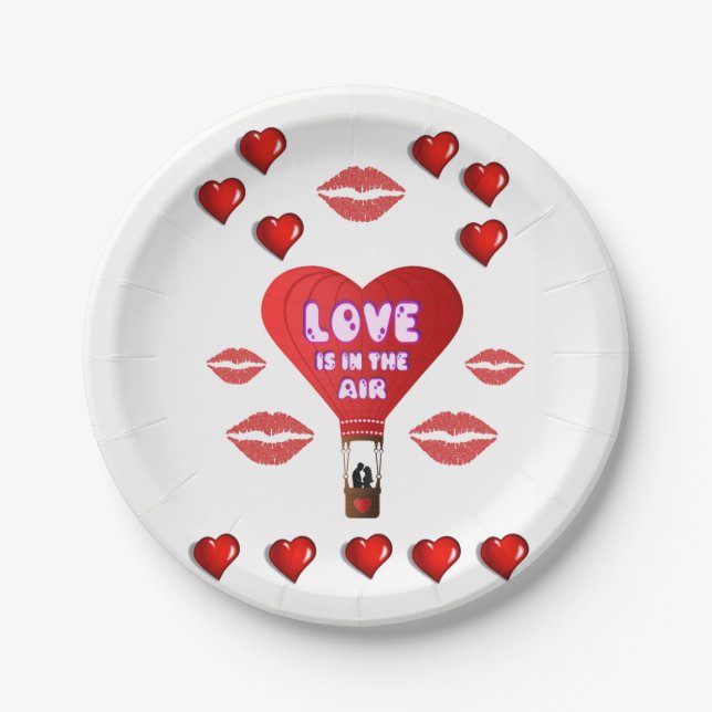 Valentinstag der Teller (Vorderseite)