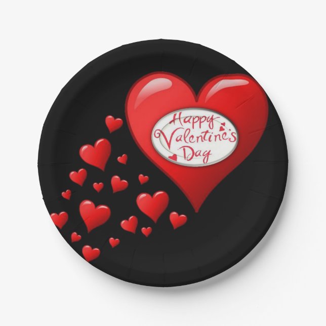 Valentinstag der Teller (Vorderseite)