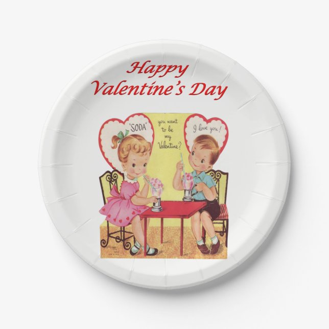 Valentinstag der Teller (Vorderseite)