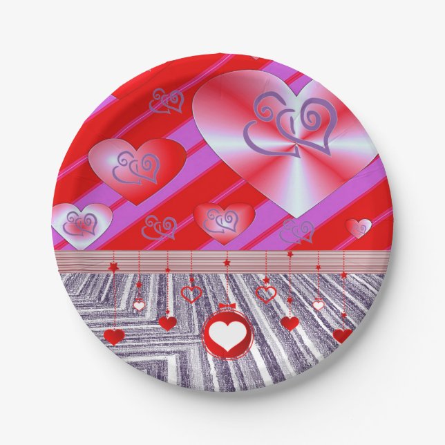 Valentinstag der Teller (Vorderseite)