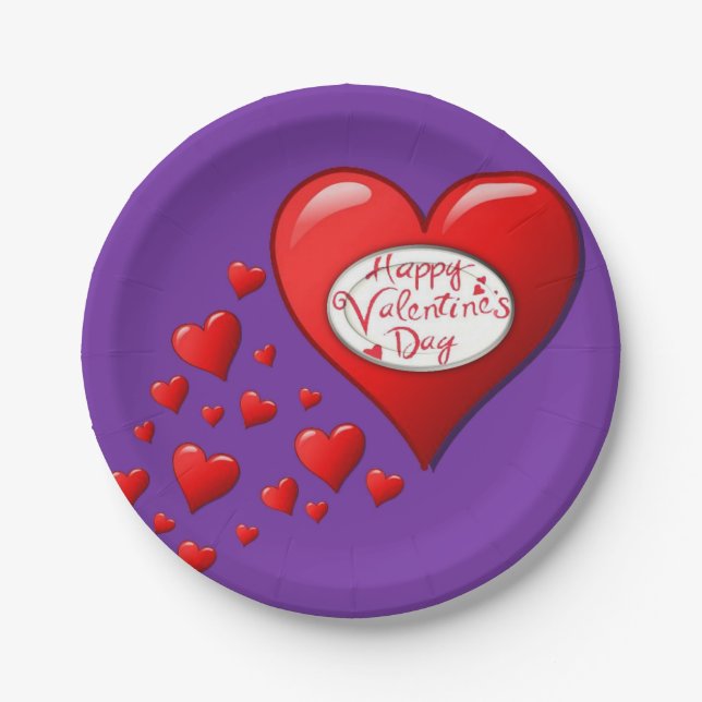Valentinstag der Teller (Vorderseite)