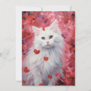 Valentinstag der türkischen Angora Feiertagskarte