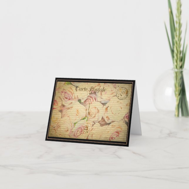 Valentinstag der Vintagen Postkarte (Vorderseite)