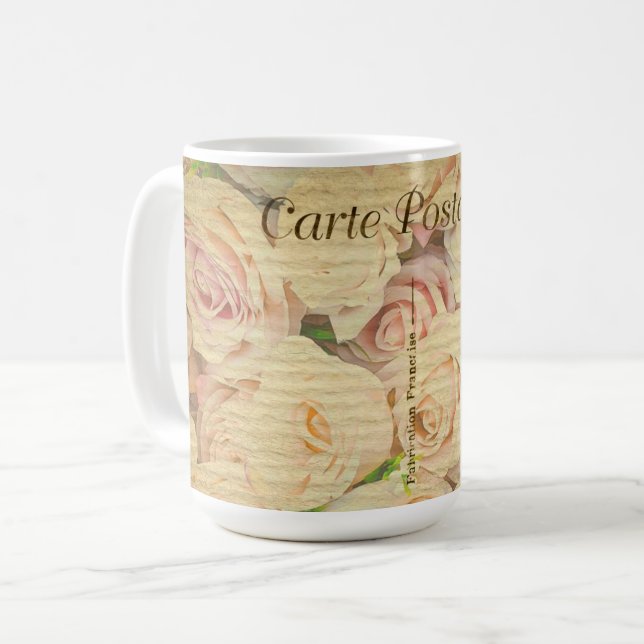 Valentinstag der Vintagen Postkarte Kaffeetasse (Vorderseite Links)