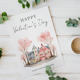 Valentinstag des Classy Real Anwesen Feiertagspostkarte