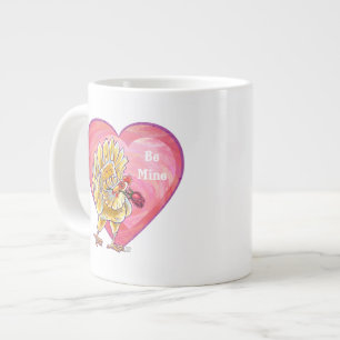 Valentinstag des Hühners Jumbo-Tasse