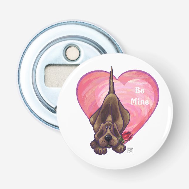 Valentinstag des Hundes Flaschenöffner (Vorderseite)