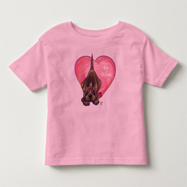 Valentinstag des Hundes Kleinkind T-shirt (Vorderseite)