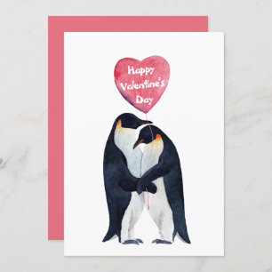 Valentinstag des Kaisers Pinguins Karte