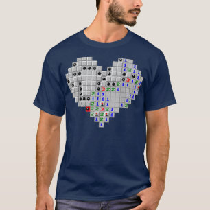 Valentinstag des Minesweeper Herzens  T-Shirt