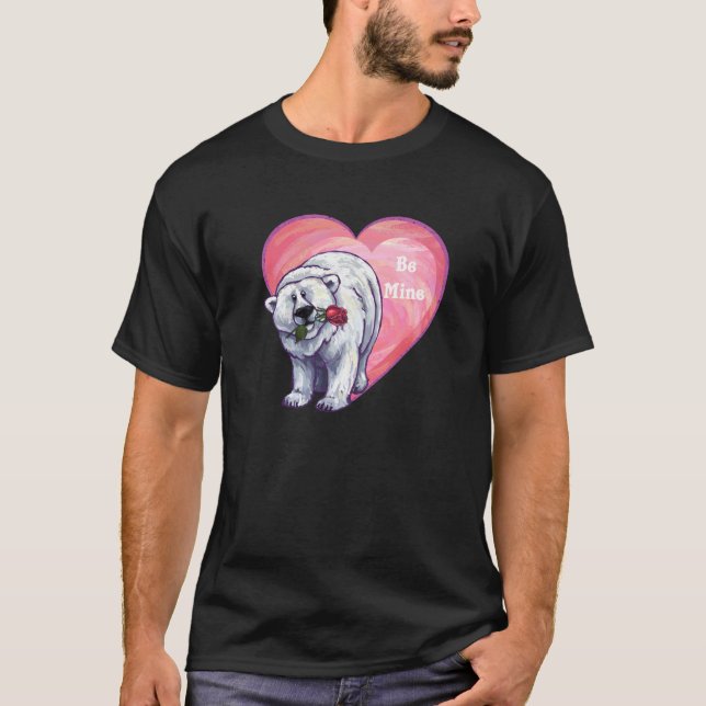 Valentinstag des Polarbären T-Shirt (Vorderseite)