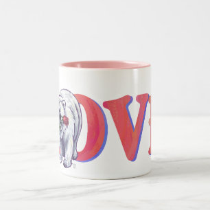 Valentinstag des Polarbären Zweifarbige Tasse