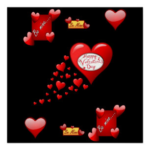 Valentinstag des Posters Poster