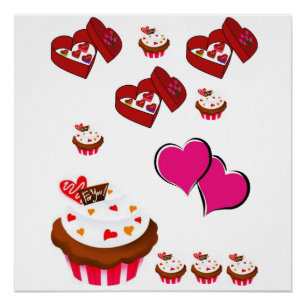 Valentinstag des Posters Poster