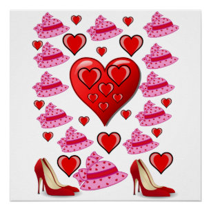 Valentinstag des Posters Poster