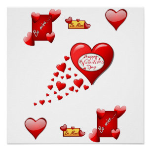 Valentinstag des Posters Poster