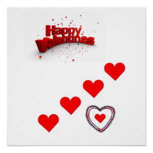 Valentinstag des Posters Poster