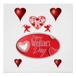 Valentinstag des Posters Poster