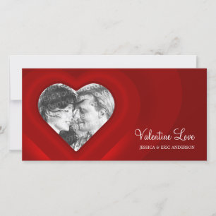 Valentinstag des Roten Herzens Feiertagskarte