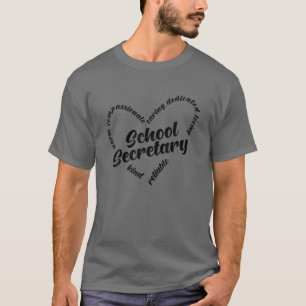 Valentinstag des Schulsekretärs Zitat Funny Schoo T-Shirt