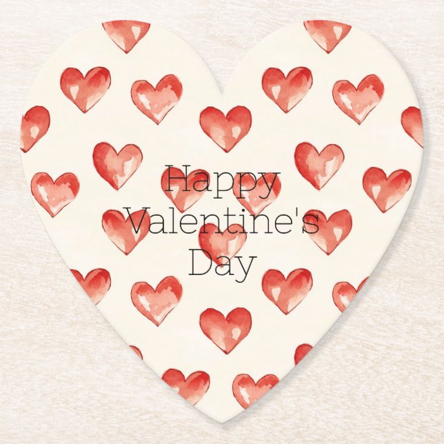 Valentinstag des Süßen Herzens Untersetzer (Vorderseite)