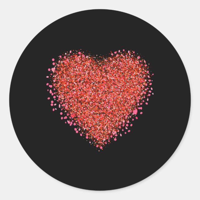 Valentinstag-Designs2  Runder Aufkleber (Vorderseite)