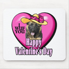 Valentinstag Deutscher Hirte Mousepad