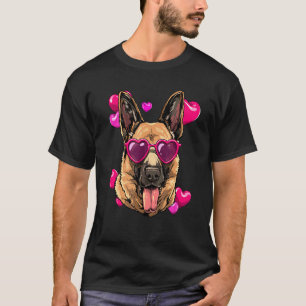 Valentinstag Deutscher Schäferhund Herz Paare Lieb T-Shirt