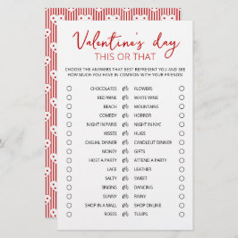 Valentinstag Dieses oder jenes Game Editable Spiel